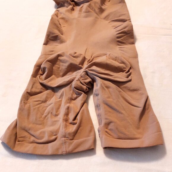 SHAPERX Wide Starps Mid-Thigh Bodysuit Tummy Control Shapewear Seamless Sculptin - Picture 5 of 9